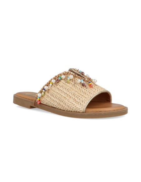 O-Joo Miley Carribean ciabatta con charms